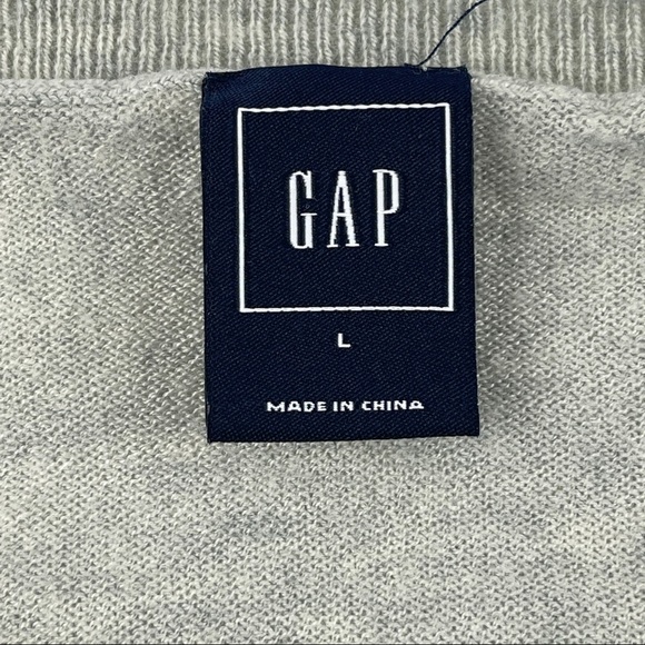 Gap Sweater Girls Large Gray Long Sleeve Lightweight Crew Neck - Picture 2 of 8